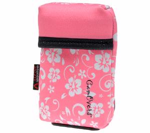 Alpine CamOvers Camera Case with Microfiber Cloth (White Hibiscus Flowers on Pink) - Digital Cameras and Accessories - Hip Lens.com