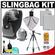 Aktiv Pak AP200 All-Weather Sling Digital SLR Camera Backpack Case (Black) with (2) LP-E5 Batteries + Tripod + Accessory Kit