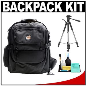 Aktiv Pak AP400 Digital SLR Camera Backpack Case (Black) with Deluxe Photo/Video Tripod + Accessory Kit - Digital Cameras and Accessories - Hip Lens.com