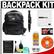 Aktiv Pak AP400 Digital SLR Camera Backpack Case (Black) with Reader + Cleaning Kit + LCD Protectors + Accessory Kit