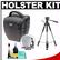 Aktiv Pak AP5 All-Weather Digital SLR Camera Holster Case (Black) & Rain Cover with Tripod + Cleaning Kit