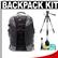 Aktiv Pak AP600 Large Digital SLR Camera/Laptop Backpack Case (Black) with Deluxe Photo/Video Tripod + Accessory Kit