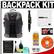 Aktiv Pak AP600 Large Digital SLR Camera/Laptop Backpack Case (Black) with Reader + Cleaning Kit + LCD Protectors + Accessory Kit