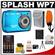 Bell & Howell Splash WP7 Waterproof Digital Camera (Blue) with 4GB Card/Reader + Batteries/Charger + Float Strap + Cleaning & Accessory Kit