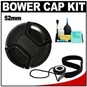 Bower 52mm Pro Series II Snap-on Front Lens Cap with Accessory Kit - Digital Cameras and Accessories - Hip Lens.com