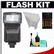 Bower SFD296S Digital Automatic Zoom Flash (for Sony Alpha) with (4) AA Batteries + Reflector + Cleaning Kit