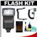 Bower SFD296S Digital Automatic Zoom Flash (for Sony Alpha) with (4) AA Batteries + Bracket + Cord + Cleaning Kit