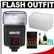 Bower SFD926N Digital Autofocus Power Zoom Flash (for Nikon i-TTL) with (4) AA Batteries + Diffuser + Cleaning Kit