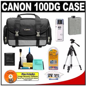 Canon 100DG Digital SLR Camera Case - Gadget Bag with  LP-E5 Battery + Tripod + Accessory Kit - Digital Cameras and Accessories - Hip Lens.com