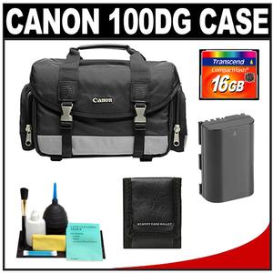 Canon 100DG Deluxe Digital SLR Camera Backpack Case with 16GB Card + LP-E6 Battery + Accessory Kit - Digital Cameras and Accessories - Hip Lens.com