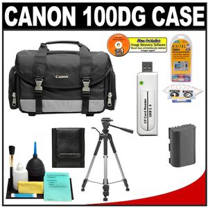 Canon 100DG Deluxe Digital SLR Camera Backpack Case with LP-E6 Battery + Tripod + Accessory Kit - Digital Cameras and Accessories - Hip Lens.com