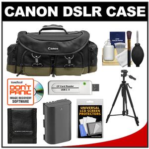 Canon 1EG Professional Digital SLR Camera Case - Gadget Bag with LP-E6 Battery + Tripod + Accessory Kit - Digital Cameras and Accessories - Hip Lens.com