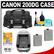 Canon 200DG Digital SLR Camera Case - Gadget Bag with (2) LP-E5 Batteries & Charger + Accessory Kit