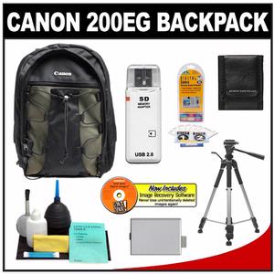 Canon 200EG Deluxe Digital SLR Camera Backpack Case with LP-E5 Battery + Tripod + Accessory Kit - Digital Cameras and Accessories - Hip Lens.com