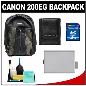 Canon 200EG Deluxe Digital SLR Camera Backpack Case with 16GB Card + LP-E5 Battery + Accessory Kit - Digital Cameras and Accessories - Hip Lens.com