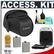 Canon EH19-L Digital SLR Camera Holster Case for the Rebel XSi, XS & T1i with (2) LP-E5 Batteries & Charger + Accessory Kit