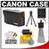 Canon PowerShot PSC-900 Deluxe Leather Compact Digital Camera Case (Black) with Accessory Kit