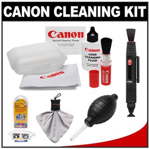 Canon Optical Digital Camera & Lens Cleaning Kit (Brush  Microfiber Cloth  Fluid & Tissue) with Blower + Lenspen + Spudz + LCD Protectors - Digital Cameras and Accessories - Hip Lens.com