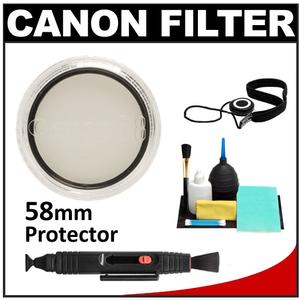 Canon 58mm Screw-in Protection Filter with Cleaning Accessory Kit - Digital Cameras and Accessories - Hip Lens.com