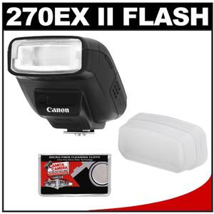 Canon Speedlite 270EX II Flash with Diffuser Kit - Digital Cameras and Accessories - Hip Lens.com