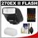 Canon Speedlite 270EX II Flash with Diffuser + (4) Batteries & Charger + Cleaning Accessory Kit