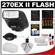 Canon Speedlite 270EX II Flash with Diffuser + (4) Batteries & Charger + Canon Cleaning Accessory Kit