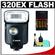 Canon Speedlite 320EX Flash with LED Light with (4) Batteries & Charger + Cleaning Kit