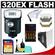 Canon Speedlite 320EX Flash with LED Light with 16GB SD Card + Softbox + Diffuser + (4) Batteries & Charger + Accessory Kit