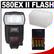 Canon Speedlite 580EX II Flash with Sto-fen Diffuser + (4) Batteries & Charger + Accessory Kit