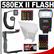 Canon Speedlite 580EX II Flash with Bounce Reflector + Bracket + Shoe Cord + (8) Batteries & Charger + Accessory Kit