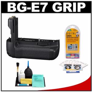 Canon BG-E7 Battery Grip for EOS 7D Digital SLR Camera with LCD Protectors + Cleaning Kit - Digital Cameras and Accessories - Hip Lens.com