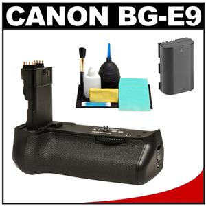 Canon BG-E9 Battery Grip for EOS 60D Digital SLR Camera with Battery plus Cleaning Kit - Digital Cameras and Accessories - Hip Lens.com