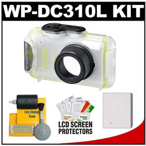 Canon WP-DC310L Waterproof Underwater Housing Case for Elph 100 HS Digital Camera with NB-4L Battery + Cleaning Accessory Kit - Digital Cameras and Accessories - Hip Lens.com