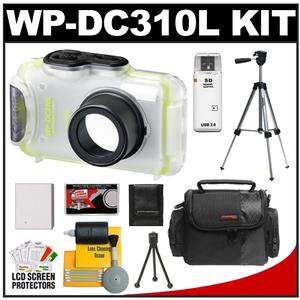 Canon WP-DC310L Waterproof Underwater Housing Case for Elph 100 HS Digital Camera with NB-4L Battery + Case + Tripod + Mini Tripod + Cleaning Accessory Kit - Digital Cameras and Accessories - Hip Lens.com
