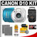 Canon PowerShot D10 Shock & Waterproof Digital Camera with Case + (2) Batteries + Accessory Kit