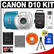Canon PowerShot D10 Shock & Waterproof Digital Camera with 8GB Card + Case + Battery + Accessory Kit
