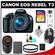 Canon EOS Rebel T3 Digital SLR Camera Body & EF-S 18-55mm IS II Lens with 75-300mm III Lens + 16GB Card + Battery + Backpack Case + (2) Filters + Cleaning Kit