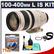 Canon EF 100-400mm f/4.5-5.6 L IS USM Telephoto Zoom Lens with Hoya Multi-Coated UV Filter + Accessory Kit