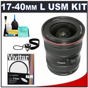 Canon EF 17-40mm f/4 L USM Zoom Lens with UV Filter + Accessory Kit - Digital Cameras and Accessories - Hip Lens.com