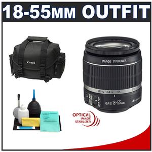 Canon EF-S 18-55mm f/3.5-5.6 IS Zoom Lens with Case + Cleaning Kit - Digital Cameras and Accessories - Hip Lens.com