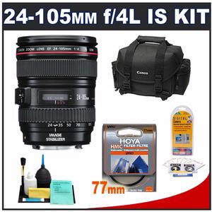 Canon EF 24-105mm f/4 L IS USM Zoom Lens - NEW (NO Original Box) with Case + UV Filter + Cleaning Kit - Digital Cameras and Accessories - Hip Lens.com
