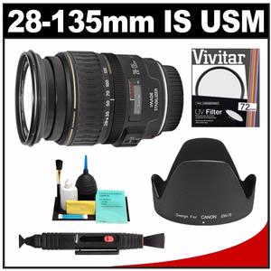 Canon EF 28-135mm f/3.5-5.6 IS USM Zoom Lens - NEW (NO Original Box) with UV Filter + Hood + Cleaning Kit - Digital Cameras and Accessories - Hip Lens.com