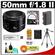 Canon EF 50mm f/1.8 II Lens with UV Filter + LP-E6 Battery + Tripod + Accessory Kit