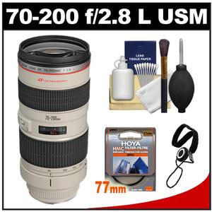Canon EF 70-200mm f/2.8L USM Zoom Lens with Hoya Multi-Coated UV Filter + Accessory Kit - Digital Cameras and Accessories - Hip Lens.com