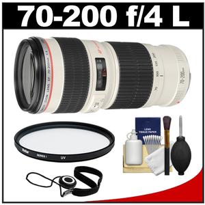 Canon EF 70-200mm f/4 L USM Zoom Lens with UV Filter + Accessory Kit - Digital Cameras and Accessories - Hip Lens.com