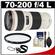 Canon EF 70-200mm f/4 L USM Zoom Lens with UV Filter + Accessory Kit