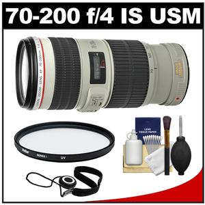 Canon EF 70-200mm f/4L IS USM Zoom Lens with UV Filter + Accessory Kit - Digital Cameras and Accessories - Hip Lens.com