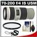 Canon EF 70-200mm f/4L IS USM Zoom Lens with UV Filter + Accessory Kit