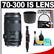 Canon EF 70-300mm f/4-5.6 IS USM Zoom Lens with UV Filter + Lens Hood + Lens Cleaning Kit
