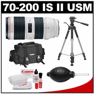 Canon EF 70-200mm f/2.8 L IS II USM Zoom Lens with Canon 2400 Case + Tripod + Accessory Kit - Digital Cameras and Accessories - Hip Lens.com